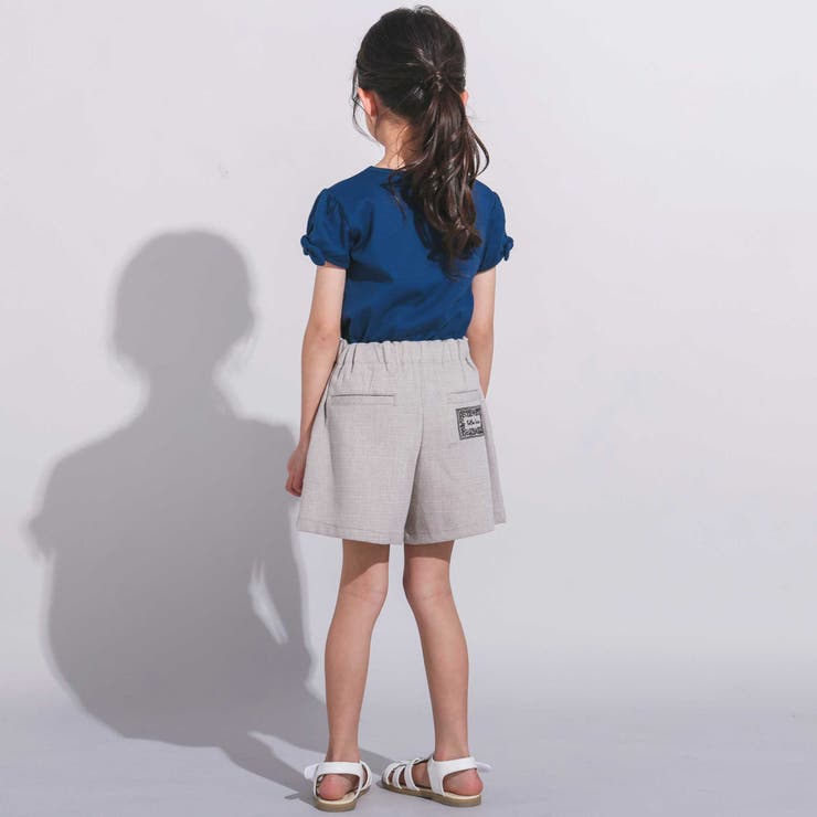 グレー ショートパンツ バックポケット付き ショートパンツ 裏毛 カモフラ柄 バックポケット付き パンツ