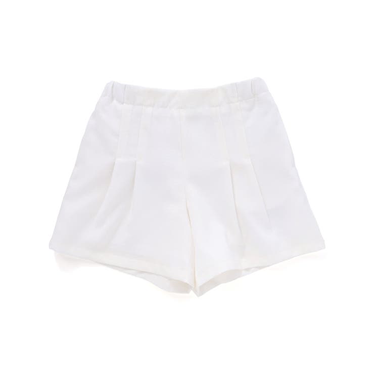 ホワイト | リネン調オックスタックショートパンツ(90~160cm) | BeBe