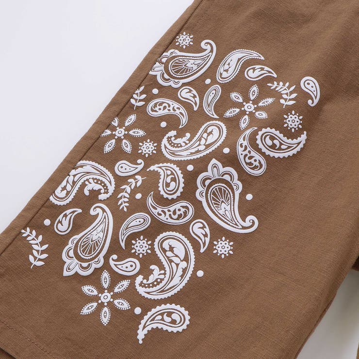 ペーズリープリントストレッチオックスハーフパンツ(90~150cm) | BeBe | 詳細画像11 