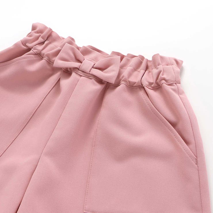 【WEB限定】ツイルストレッチウエストリボンショートパンツ(100~140cm) | BeBe | 詳細画像12 