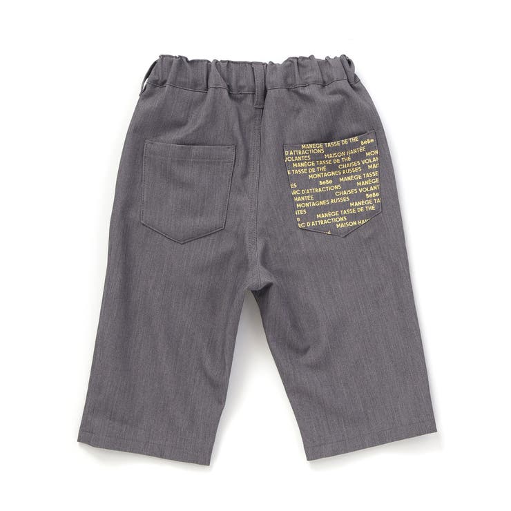 【WEB限定】ツイルストレッチポケットロゴプリントハーフパンツ(100~140c… | BeBe | 詳細画像10 