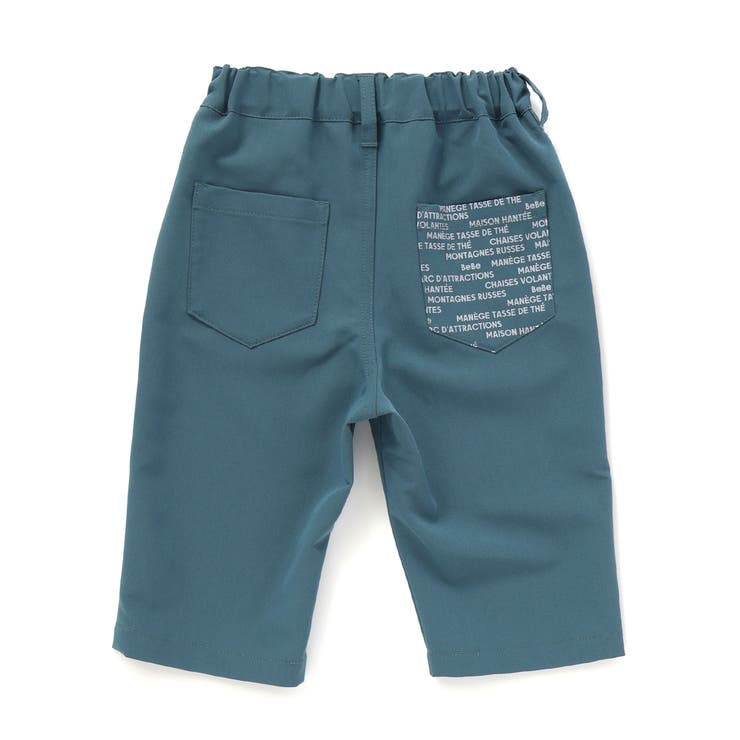 【WEB限定】ツイルストレッチポケットロゴプリントハーフパンツ(100~140c… | BeBe | 詳細画像8 