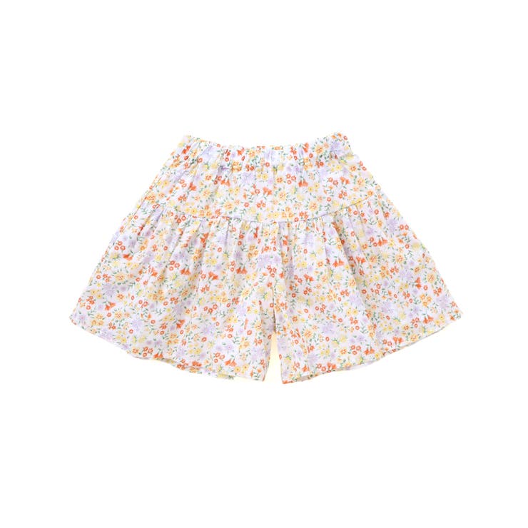 イエロー系 | 【お揃い】シャンドゥフルールプリントローンキュロットパンツ(90~150cm) | BeBe