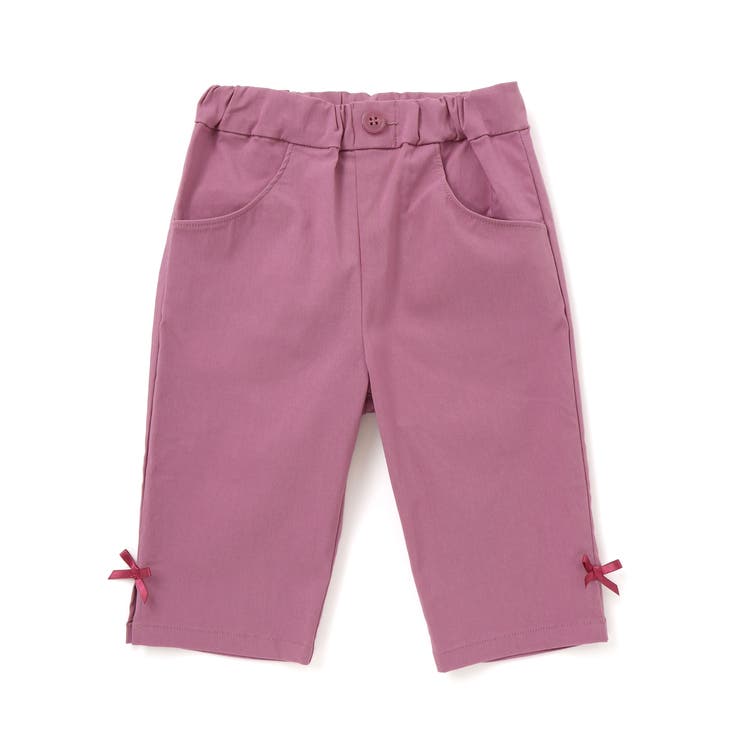 フラワー刺しゅうポケットストレッチウェザーカプリパンツ(90~160cm) | BeBe | 詳細画像12 