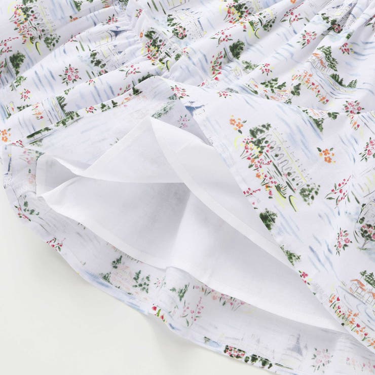 【お揃い】ブローニュプリントローンメロウフリルキュロットパンツ(90~150cm… | BeBe | 詳細画像11 