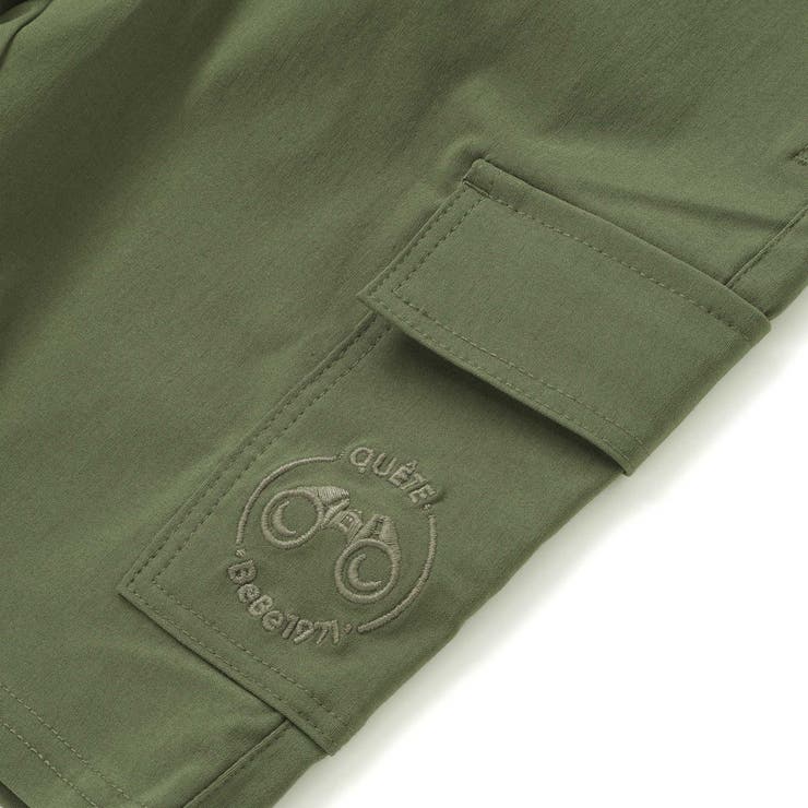 ストレッチウェザーグラス刺しゅうカーゴハーフパンツ(90~160cm) | BeBe | 詳細画像7 