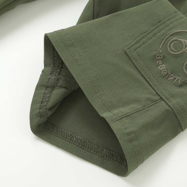 ストレッチウェザーグラス刺しゅうカーゴハーフパンツ(90~160cm) | BeBe | 詳細画像9 