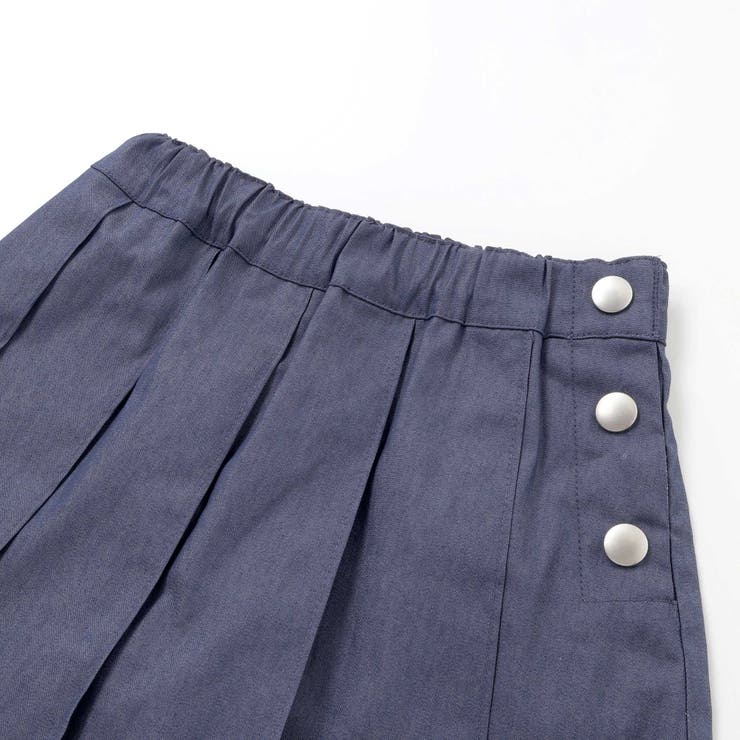 カラーデニムサイドボタンプリーツスカパン(90~150cm) | BeBe | 詳細画像11 