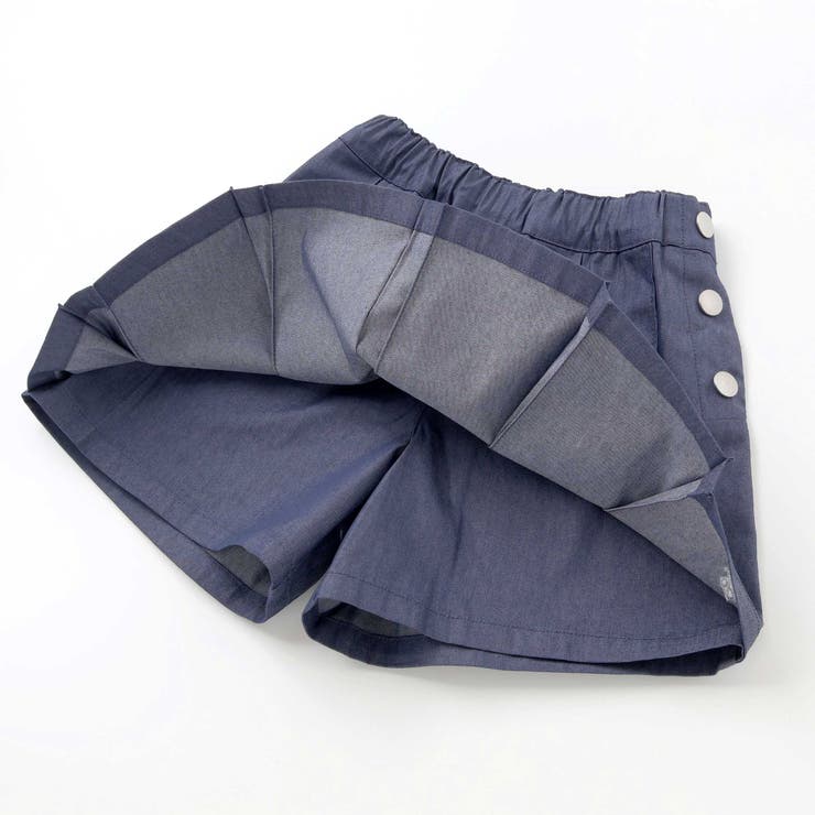 カラーデニムサイドボタンプリーツスカパン(90~150cm) | BeBe | 詳細画像14 