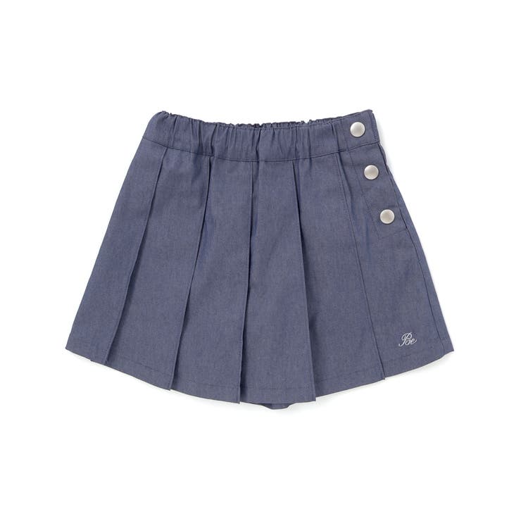 カラーデニムサイドボタンプリーツスカパン(90~150cm) | BeBe | 詳細画像9 