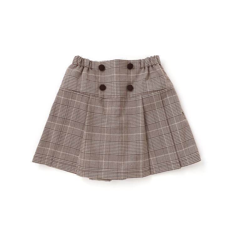 【お揃い】グレンチェックプリーツスカート風ショートパンツ(90~160cm) | BeBe | 詳細画像12