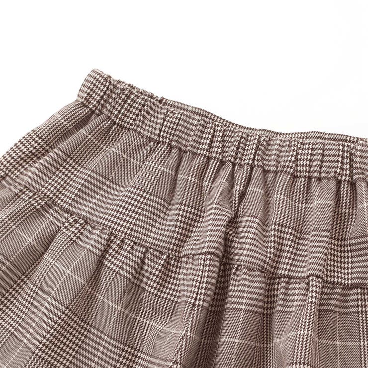 【お揃い】グレンチェックプリーツスカート風ショートパンツ(90~160cm) | BeBe | 詳細画像15