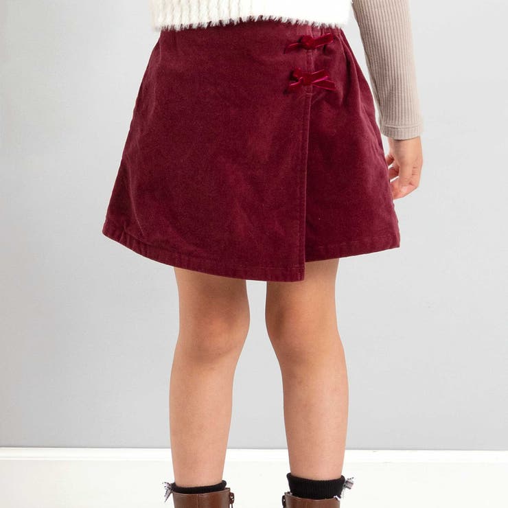 ボルドー | モールスキンラップスカート風ショートパンツ(90~160cm) | BeBe