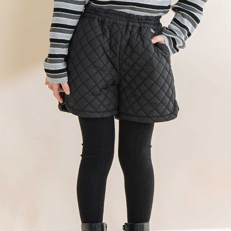 タフタキルティングサイドカットショートパンツ(90~150cm) | BeBe | 詳細画像1 