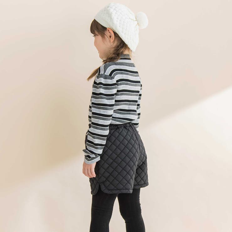 タフタキルティングサイドカットショートパンツ(90~150cm) | BeBe | 詳細画像3 