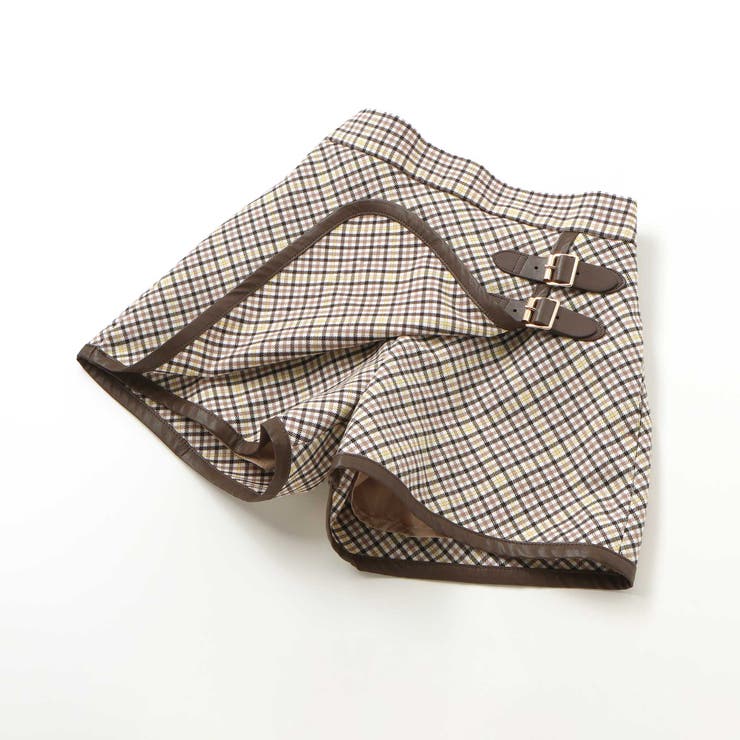 【お揃い】TRチェックパイピングラップスカート風ショートパンツ(100~150c… | BeBe | 詳細画像11 