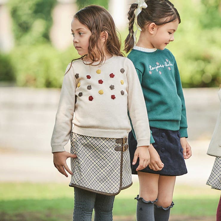 【お揃い】TRチェックパイピングラップスカート風ショートパンツ(100~150c… | BeBe | 詳細画像5 