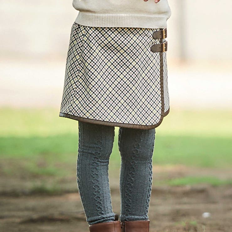 【お揃い】TRチェックパイピングラップスカート風ショートパンツ(100~150c… | BeBe | 詳細画像6 