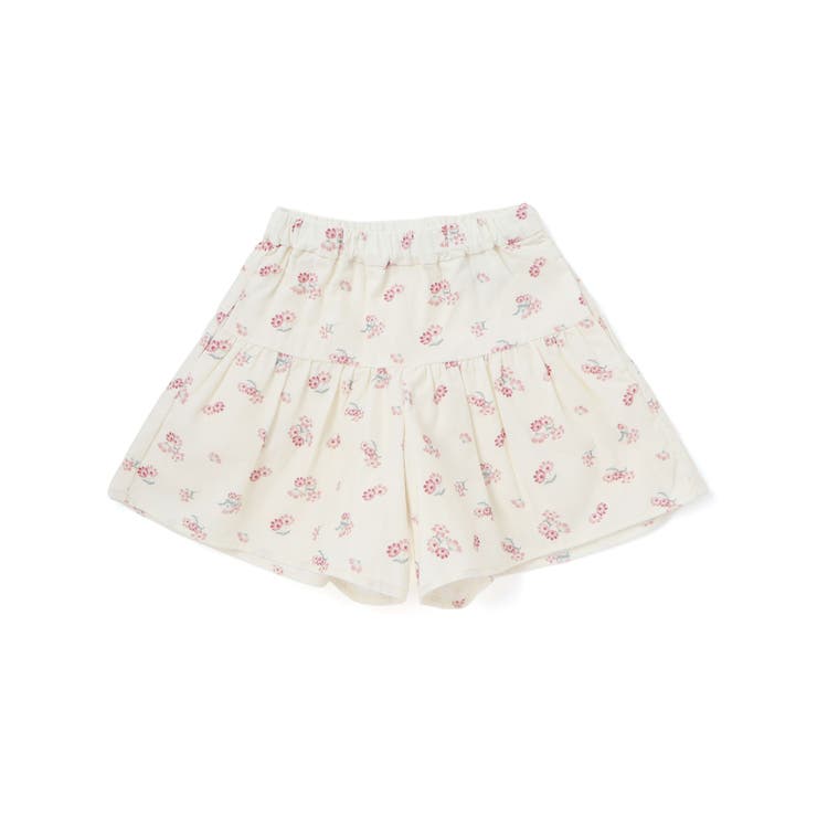 【お揃い】シャツコールGirlyフラワープリントキュロットパンツ(90~150c… | BeBe | 詳細画像8 