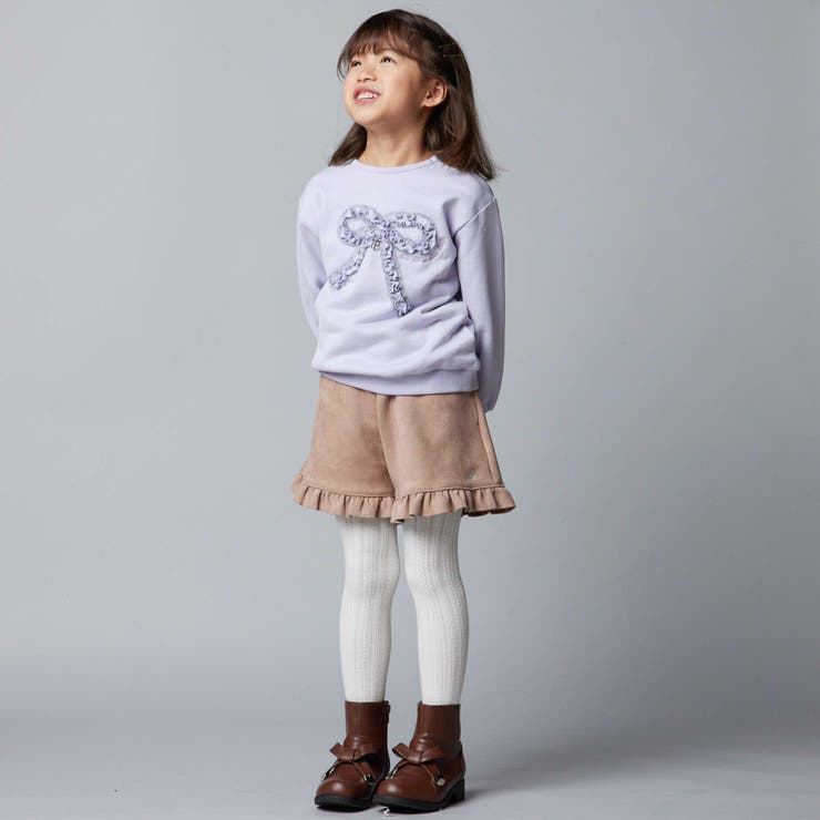 スウェード調裾フリルショートパンツ(90~150cm) | BeBe | 詳細画像3 