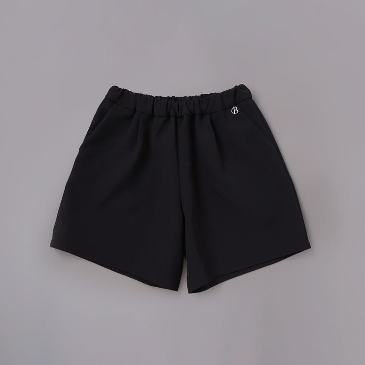 ブラック | ダブルクロスタックショートパンツ(110~130cm) | BeBe
