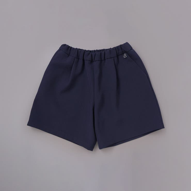 ネイビー | ダブルクロスタックショートパンツ(110~130cm) | BeBe