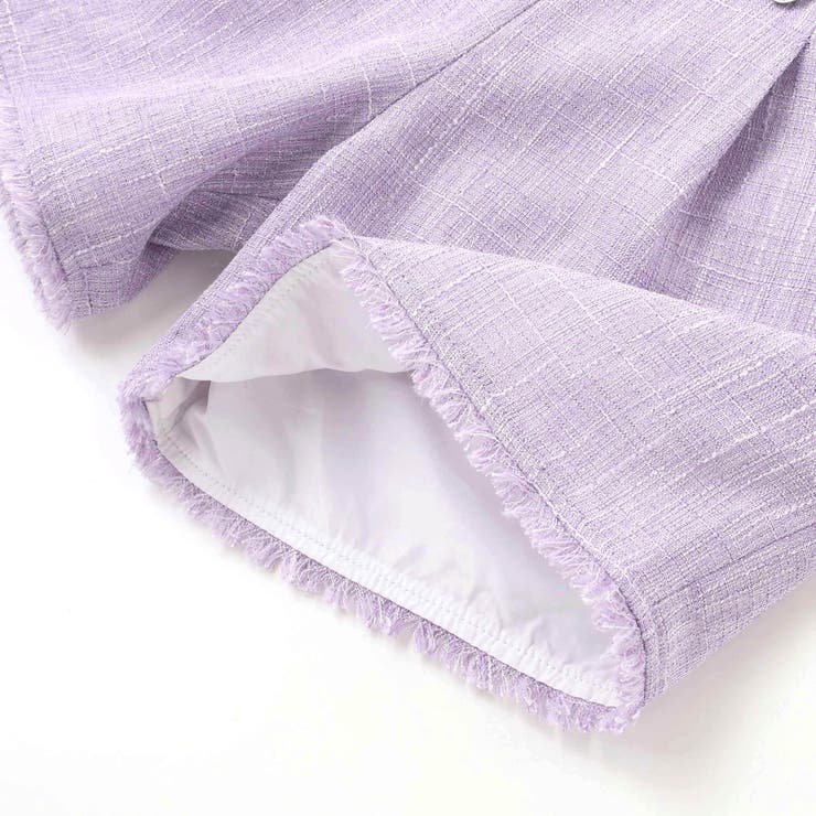 【お揃い】ツイード調フリンジショートパンツ(90~150cm) | BeBe | 詳細画像10 