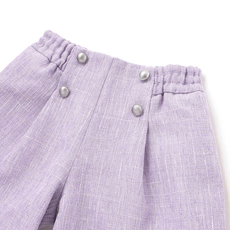 【お揃い】ツイード調フリンジショートパンツ(90~150cm) | BeBe | 詳細画像8 
