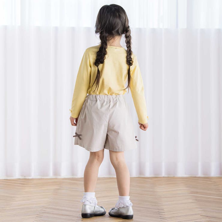 コードレーンサイドカットキュロットパンツ(90~150cm) | BeBe | 詳細画像3 