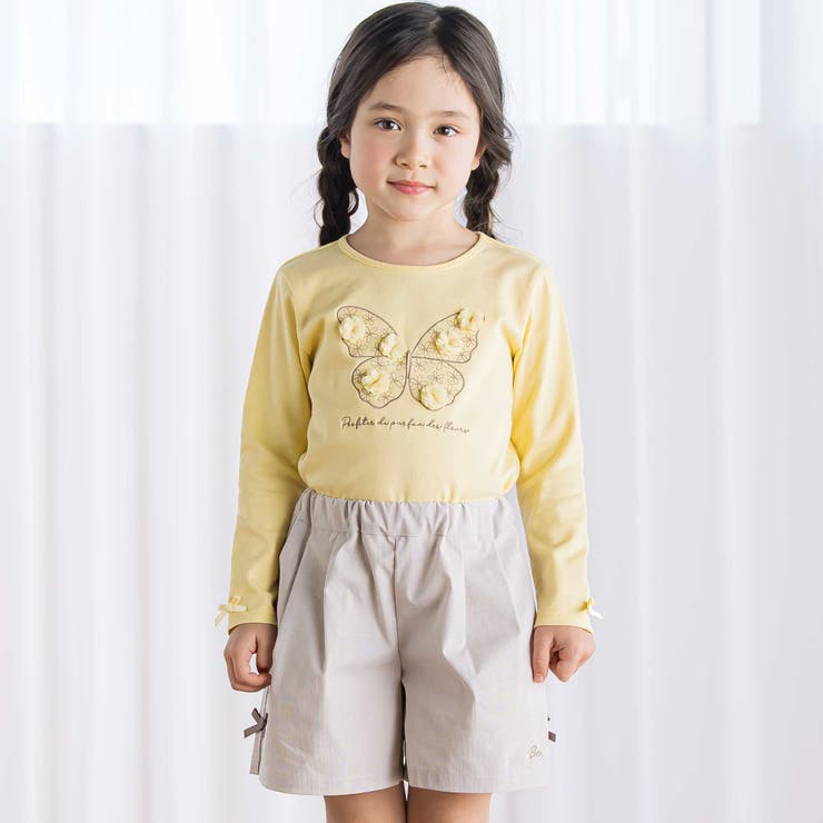 コードレーンサイドカットキュロットパンツ(90~150cm) | BeBe | 詳細画像4 