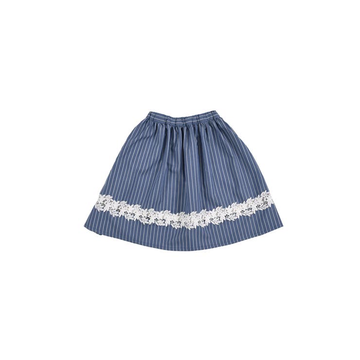 デニム 風 レース 切り替え ギャザー スカート（90～140cm） | BeBe | 詳細画像13 