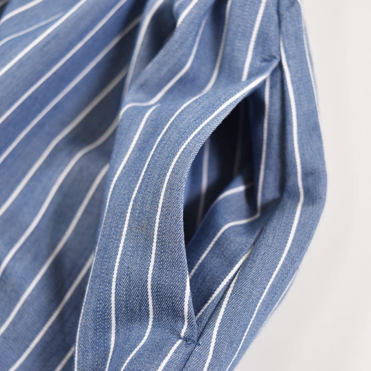 デニム 風 レース 切り替え ギャザー スカート（90～140cm） | BeBe | 詳細画像16 