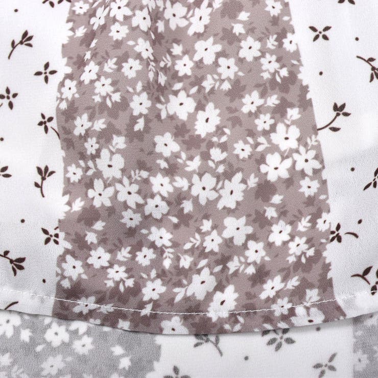 パッチワーク 風 フラワー プリント ミディ スカート（100～140cm） | BeBe | 詳細画像13 