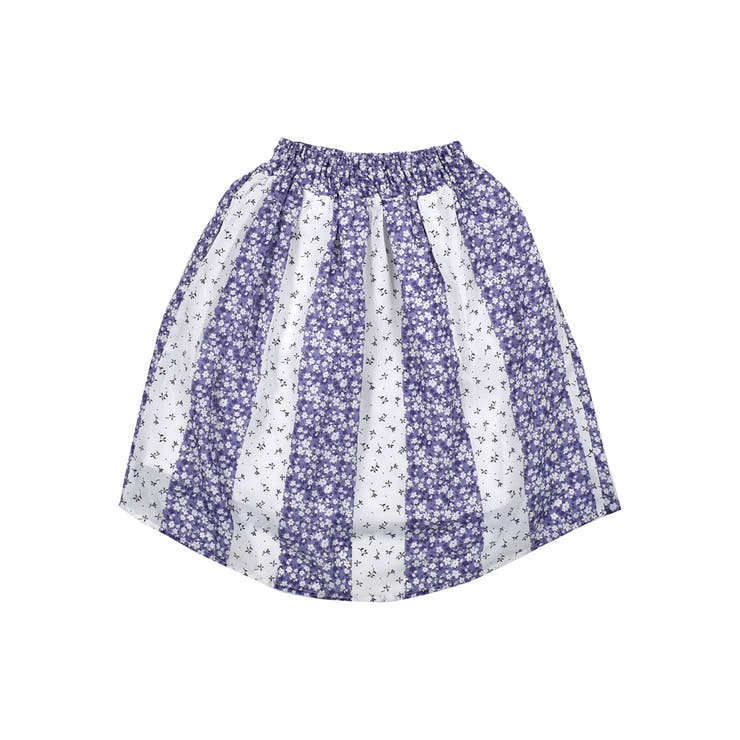 パッチワーク 風 フラワー プリント ミディ スカート（100～140cm） | BeBe | 詳細画像15 