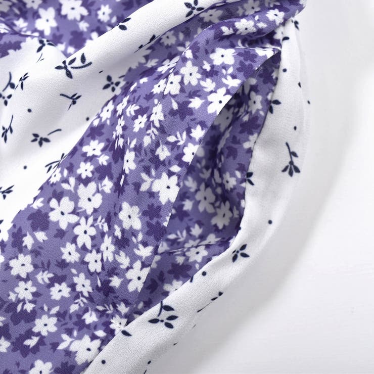 パッチワーク 風 フラワー プリント ミディ スカート（100～140cm） | BeBe | 詳細画像17 