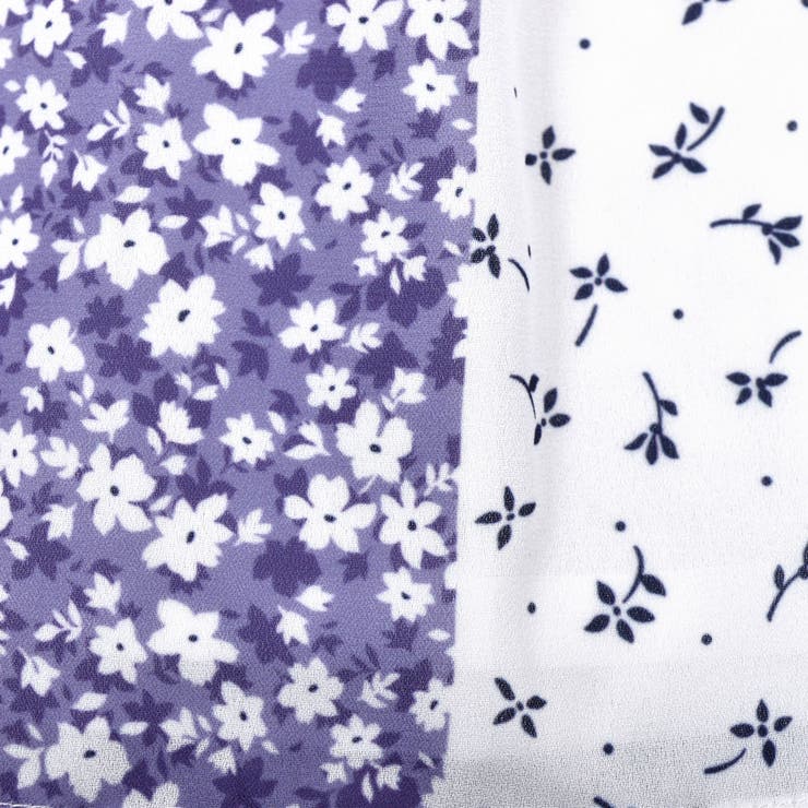 パッチワーク 風 フラワー プリント ミディ スカート（100～140cm） | BeBe | 詳細画像19 