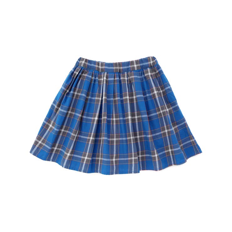 【お揃い】【神戸タータン×BeBe】チェックギャザーインナーパンツ付きスカート(… | BeBe | 詳細画像8 