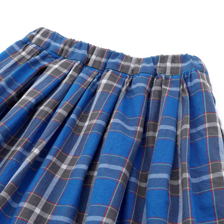 【お揃い】【神戸タータン×BeBe】チェックギャザーインナーパンツ付きスカート(… | BeBe | 詳細画像9 