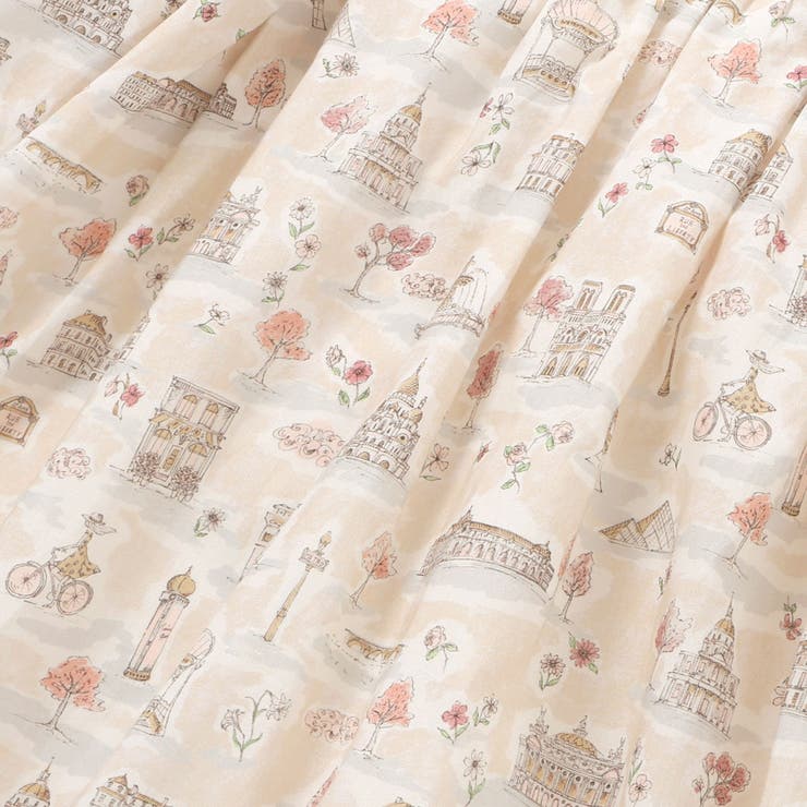 【お揃い】リバティタナローン(PARIS POSTCARD)インナーパンツ付きス… | BeBe | 詳細画像11 