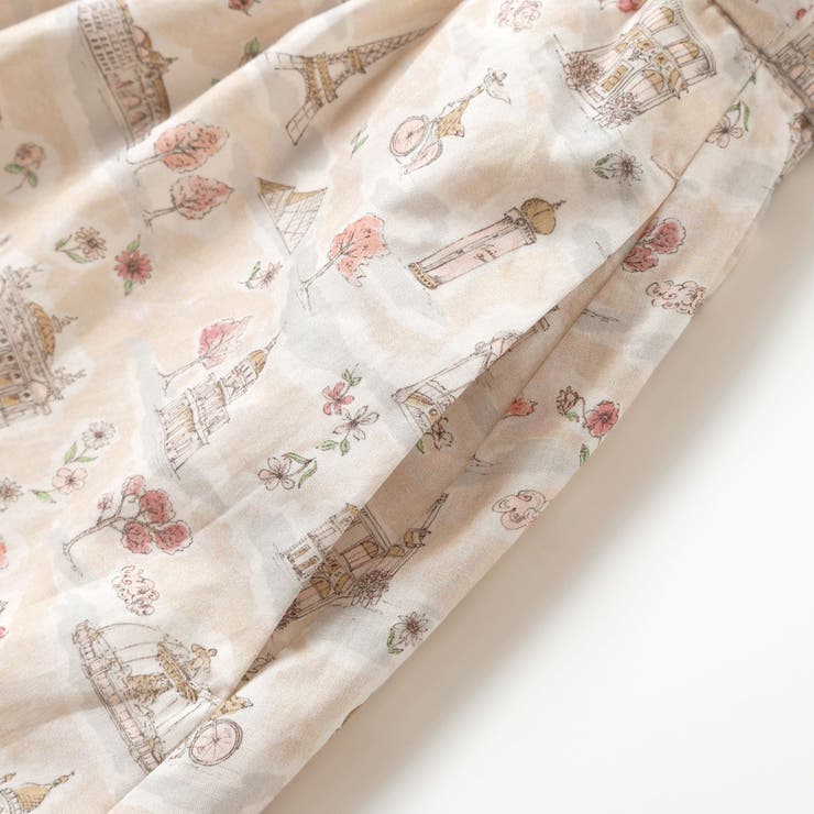 【お揃い】リバティタナローン(PARIS POSTCARD)インナーパンツ付きス… | BeBe | 詳細画像9 