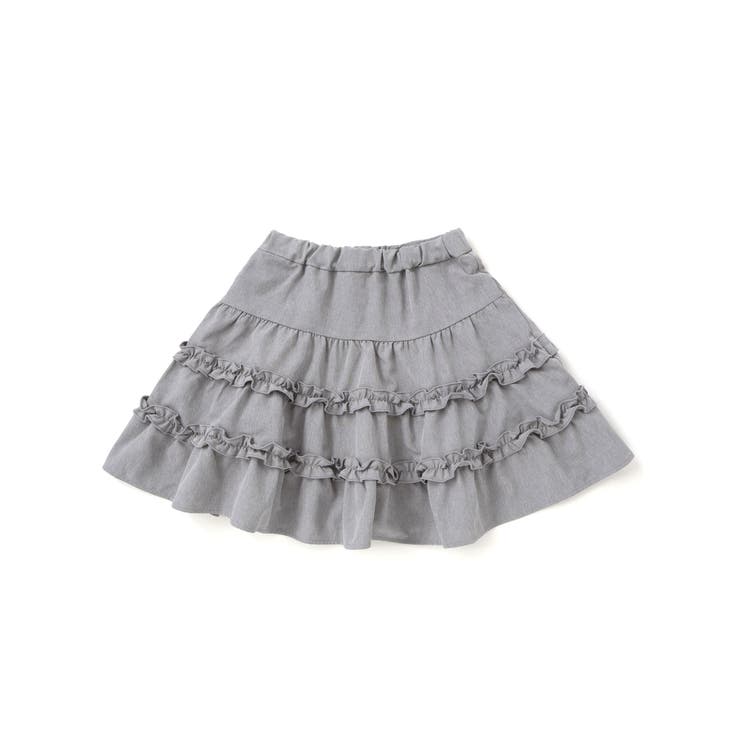 シャンブレーフリルティアードスカート(100~150cm) | BeBe | 詳細画像4 