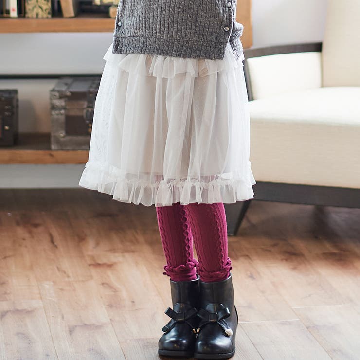 ラメチュールフリルティアードスカート(100~150cm) | BeBe | 詳細画像4 