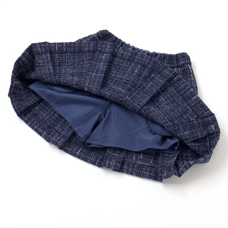 エタンセルラメツイードインナーパンツ付プリーツスカート | BeBe | 詳細画像11 