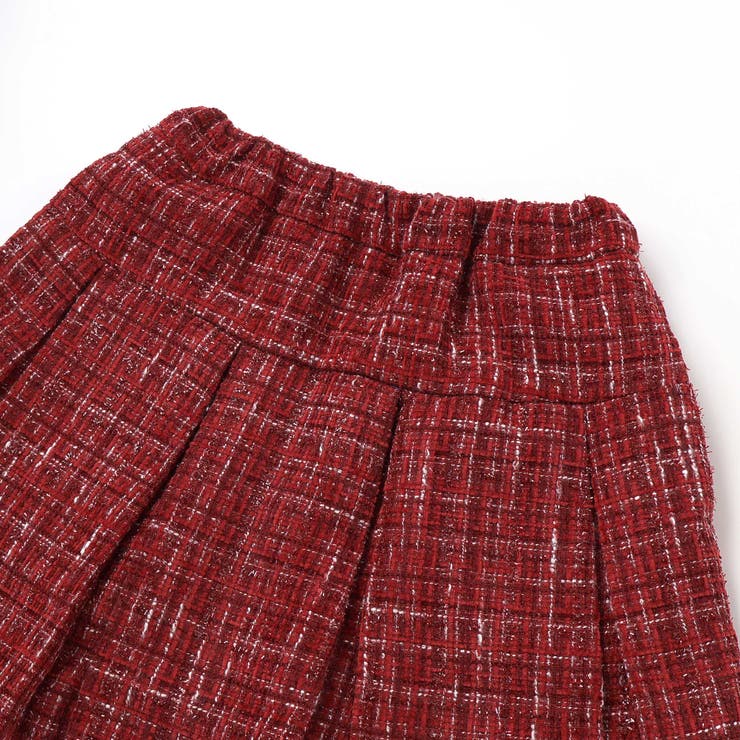 エタンセルラメツイードインナーパンツ付プリーツスカート | BeBe | 詳細画像14 