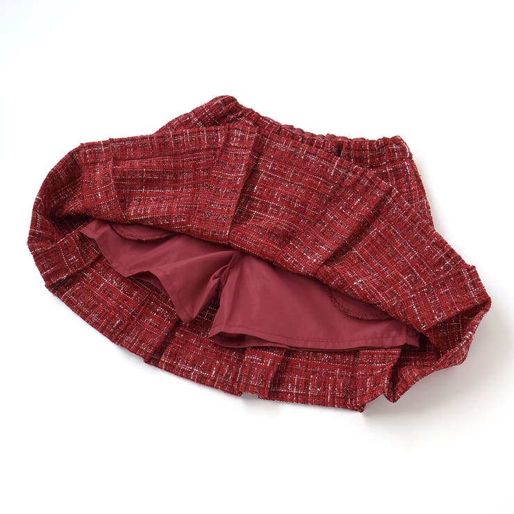 エタンセルラメツイードインナーパンツ付プリーツスカート | BeBe | 詳細画像18 