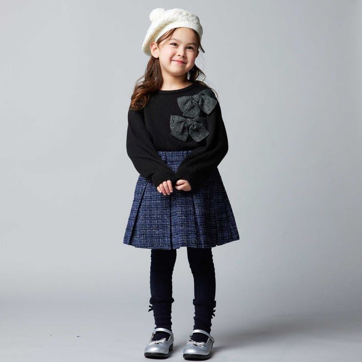 エタンセルラメツイードインナーパンツ付プリーツスカート | BeBe | 詳細画像5 