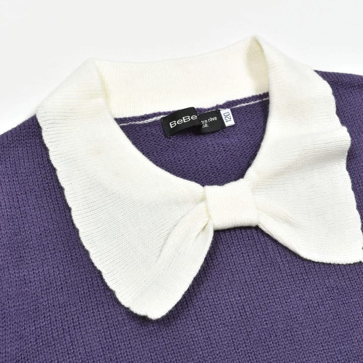 リボンカラーニットプルオーバー(90~150cm) | BeBe | 詳細画像17 