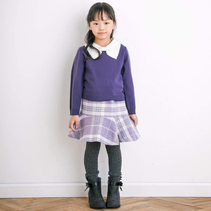 リボンカラーニットプルオーバー(90~150cm) | BeBe | 詳細画像6 