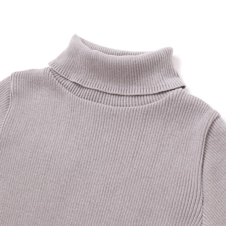 【日本製】リブニットタートルネック(80~150cm) | BeBe | 詳細画像14