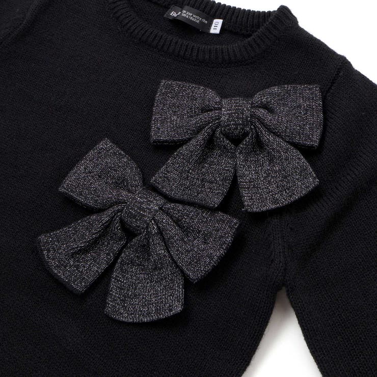 BIGリボンモチーフニットプルオーバー(100~150cm) | BeBe | 詳細画像15 